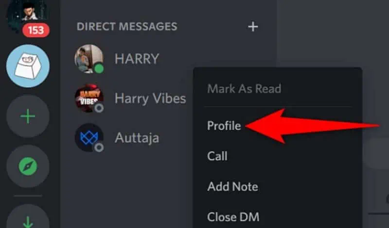 How to download profile pictures from Discord.